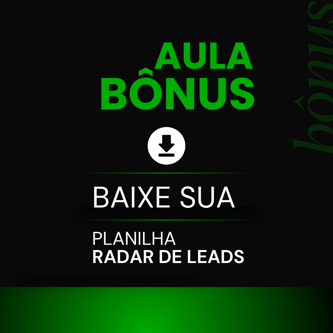 Bônus Planilha Radar de Leads